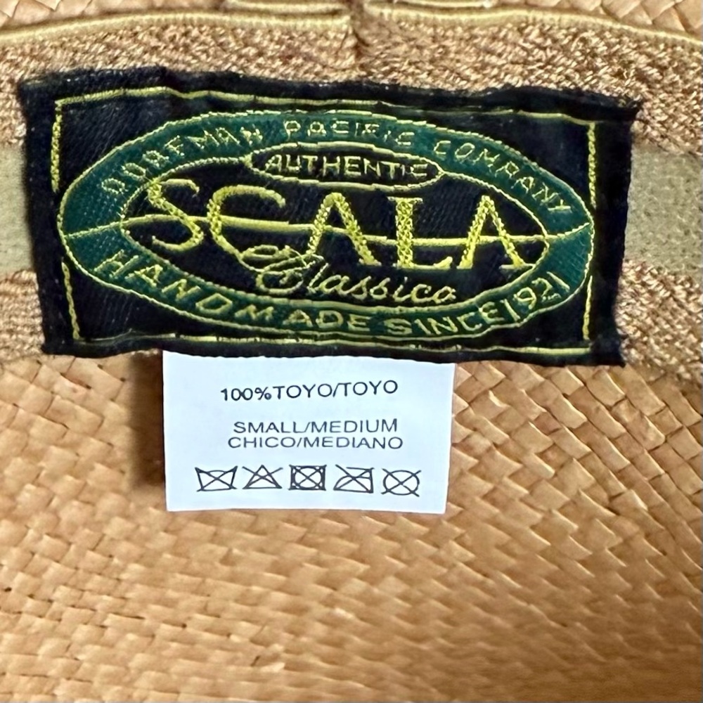 NWT Scala Men's Toyo Safari Hat with Black Trim Size S/M - Picture 10 of 14
